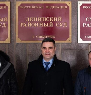 Слева направо: Евгений Дешко, Валерий Шалев, Руслан Королёв. Фото: Свидетели Иеговы в России